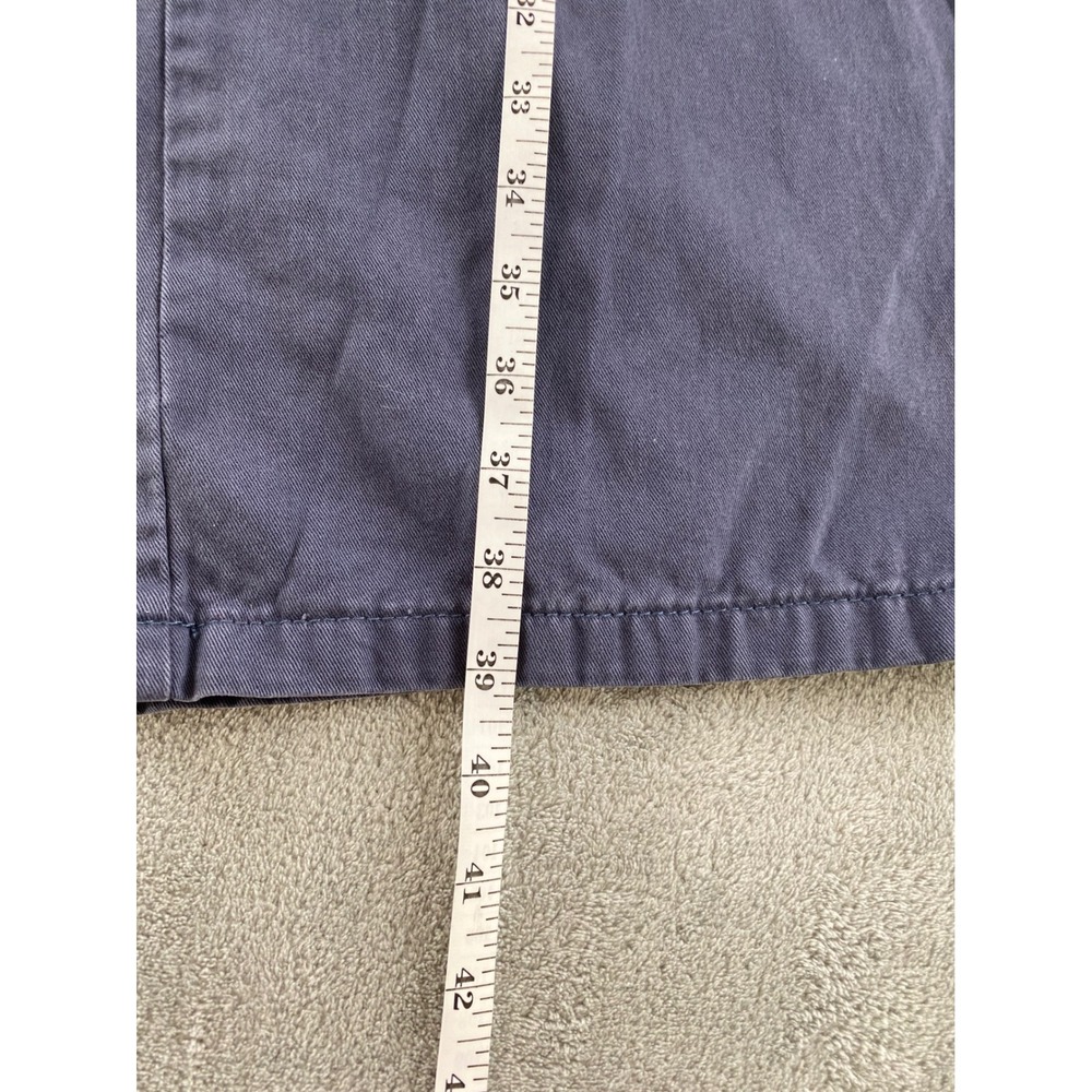 PacSun Womens Navy Blue Workwear Trouser Double Knee Wide Leg Pants Size 26 - Picture 12 of 16